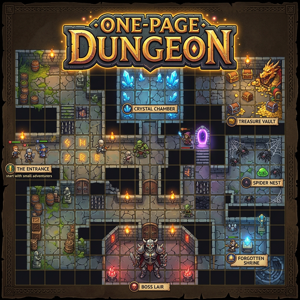 One-Page-Dungeon Art